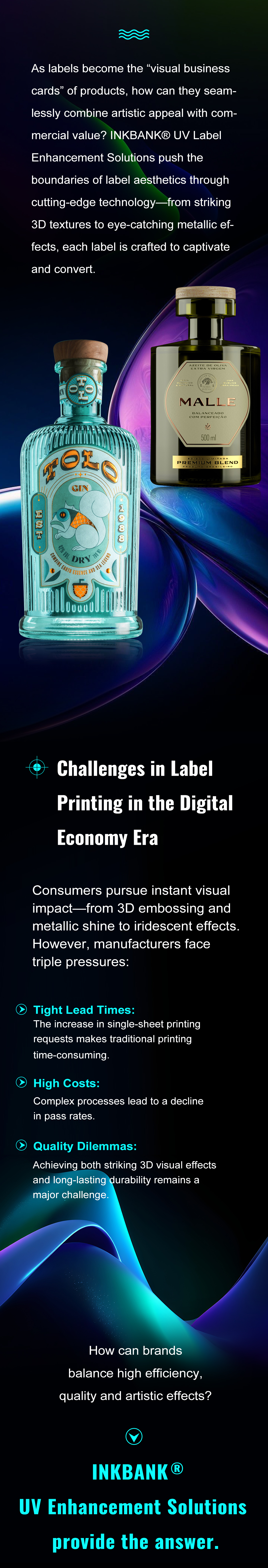 INKBANK® UV Label Enhancement Solutions are newly launched