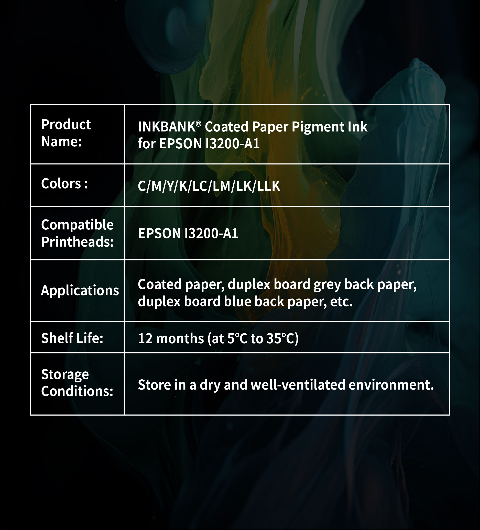 INKBANK® Coated Paper Pigment Ink for EPSON I3200-A1—Empower Short Runs