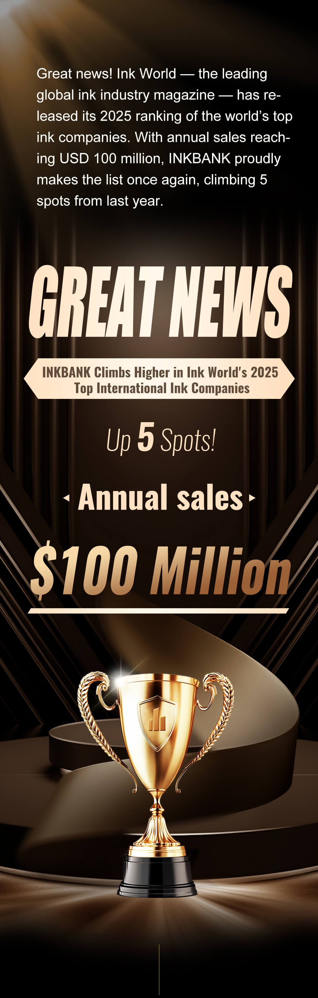 Up 5 Spots! INKBANK Climbs Higher in Ink World's 2025 Top International Ink Companies