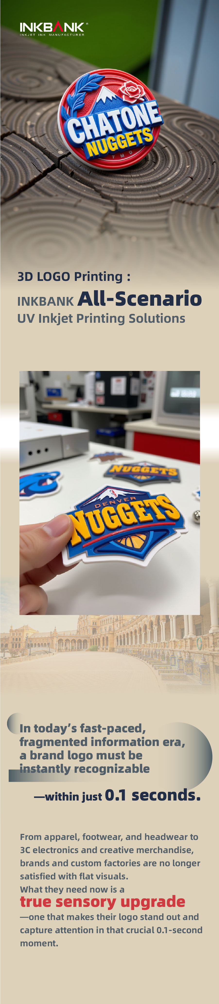 3D LOGO Printing :INKBANK All-Scenario lnkjet Printing Solutions