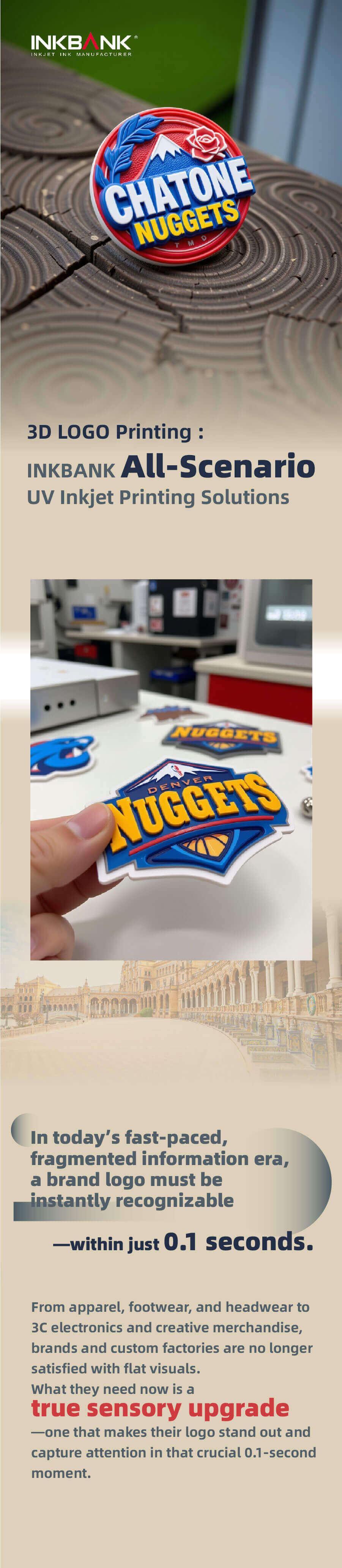 3D LOGO Printing :INKBANK All-Scenario lnkjet Printing Solutions