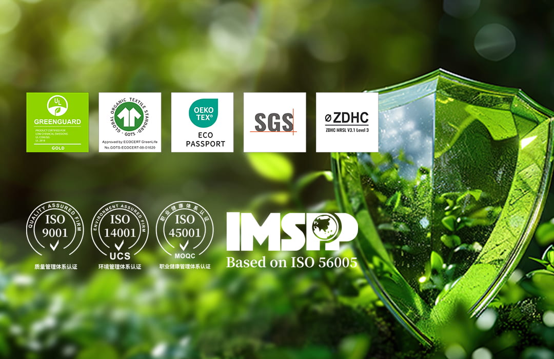 INKBANK International Eco-Certifications — OEKO-TEX ECO PASSPORT · GOTS 7.0 · ZDHC MRSL Level 3 · REACH · RoHS	