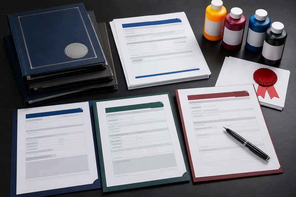 Compliance documents and certificates for digital inkjet ink manufacturing - SDS, TDS, CoA and certifications