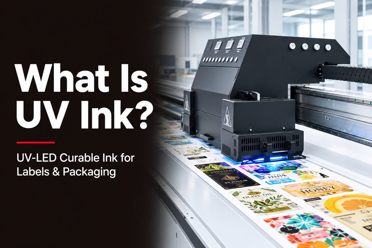 What Is UV Ink? UV-LED Curable Ink for Labels & Packaging - INKBANK guide cover