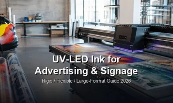 UV-LED Ink for Advertising & Signage: Complete Guide to Rigid, Flexible and Large-Format Printing (2026)