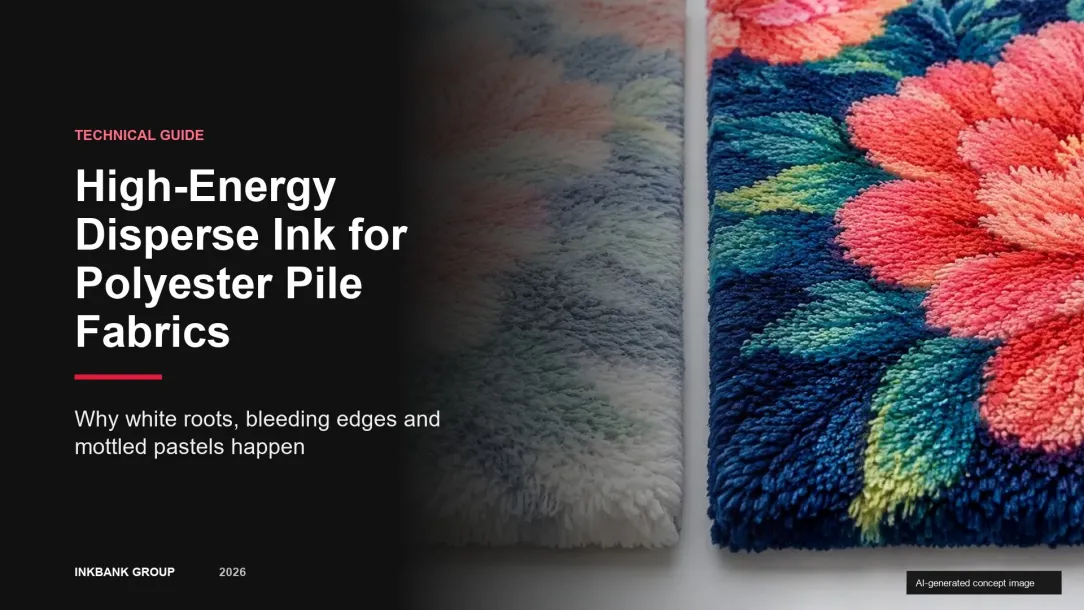 High-Energy Disperse Ink for Polyester Pile Fabrics: Why White Roots, Edge Bleeding, and Uneven Pastel Shades Occur