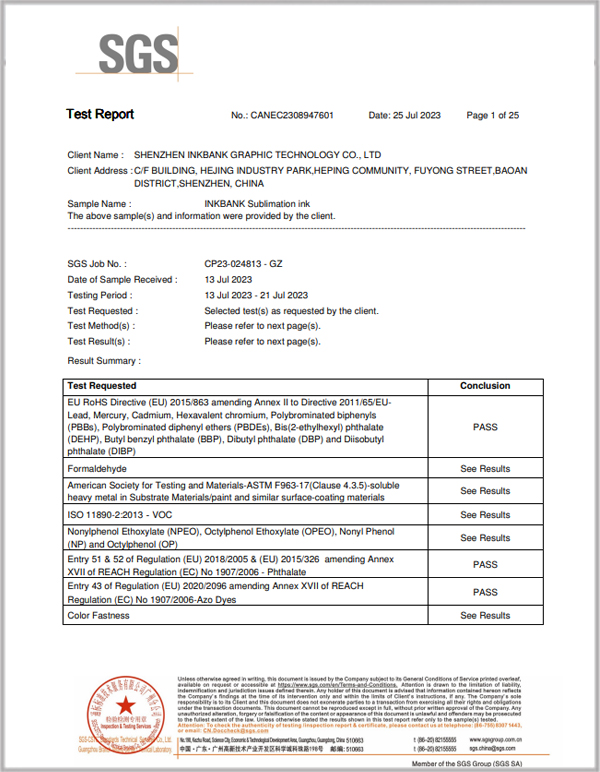 SGS tested