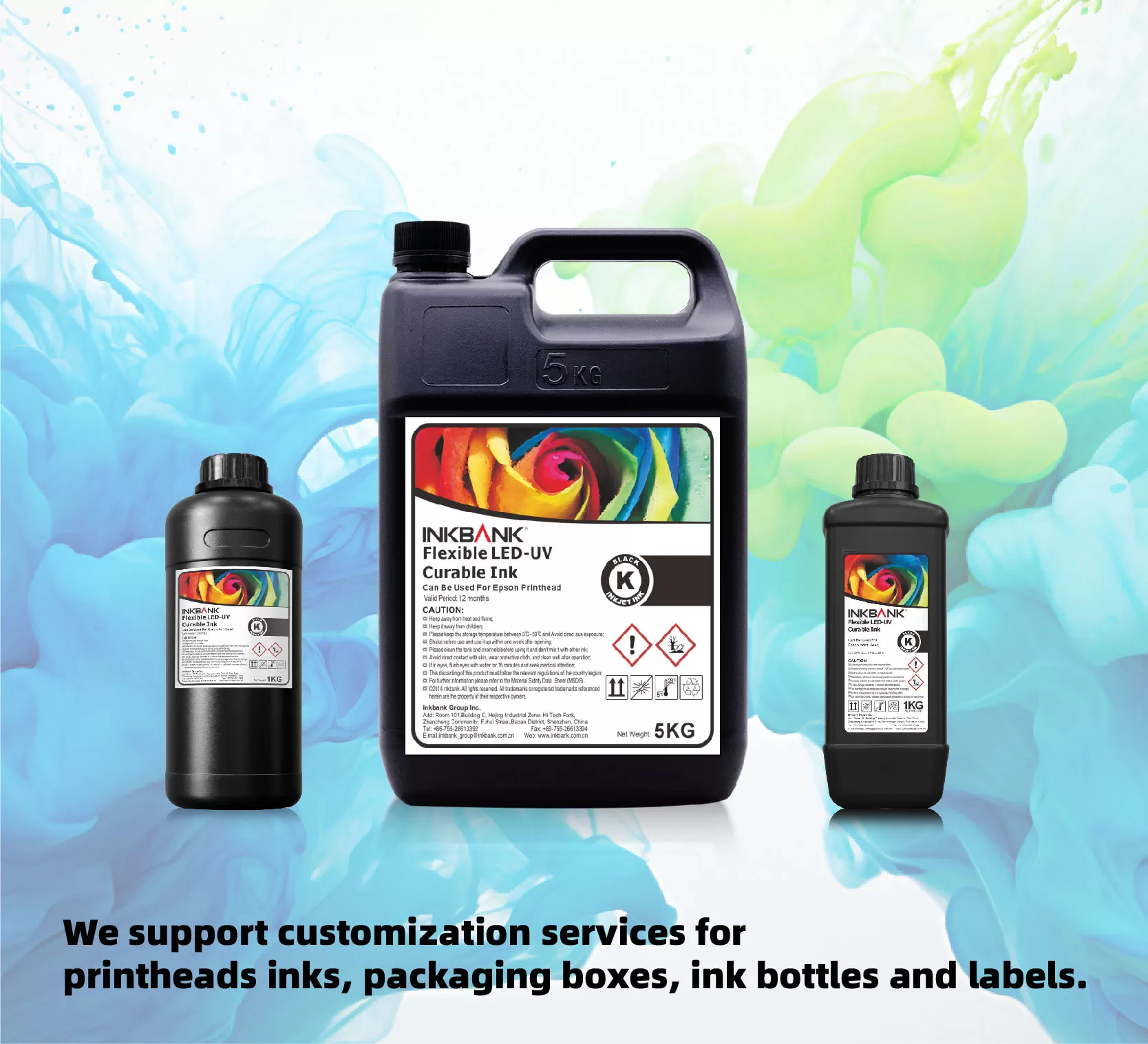 Flexible UV-LED Curable Ink