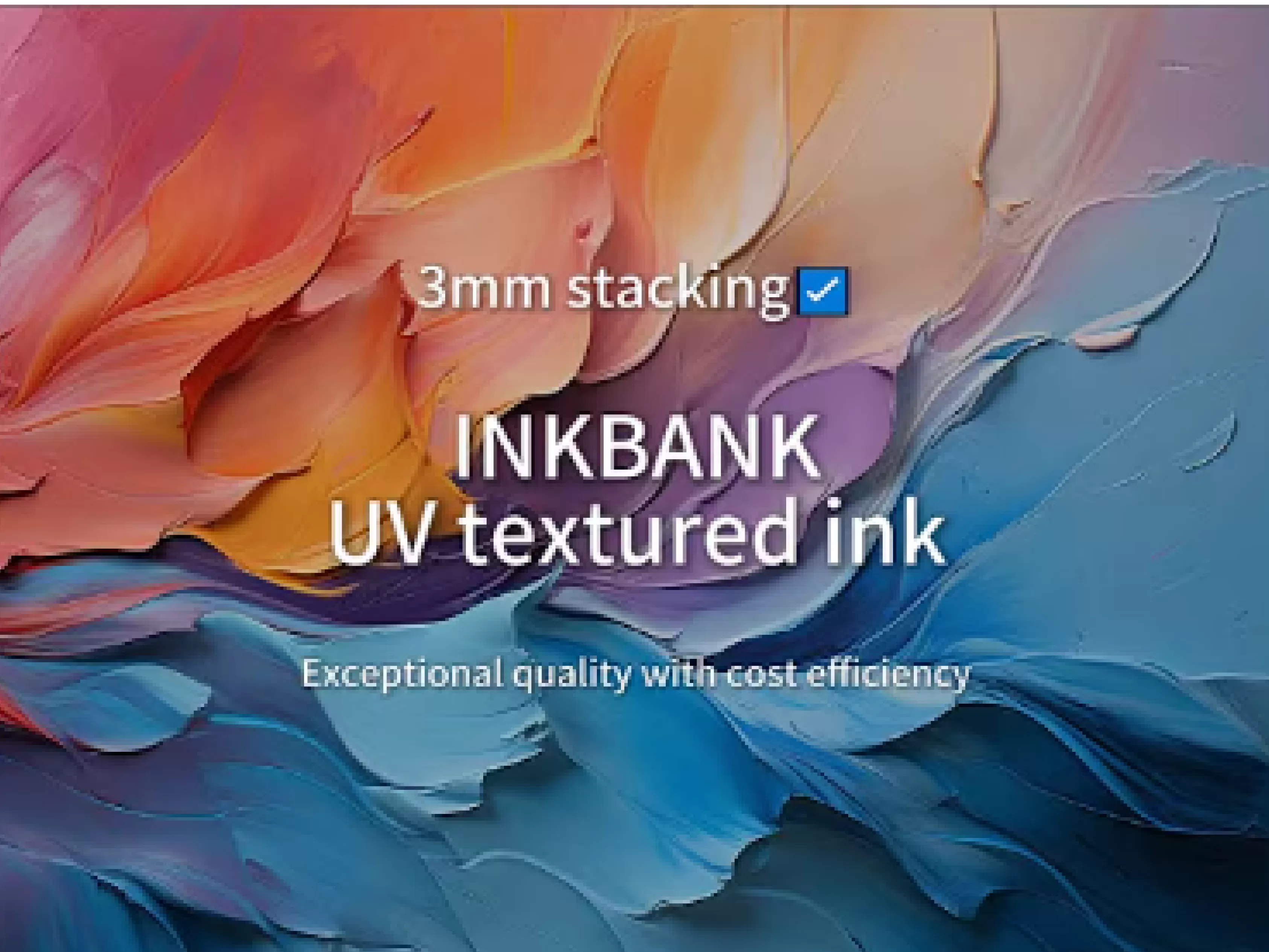 INKBANK Brand-UV ink brings your decorative artwork to life in 3D.