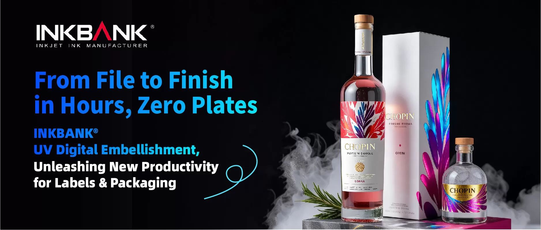 From File to Finish in Hours, Zero Plates｜INKBANK® UV Digital Embellishment, Unleashing New Productivity for Labels & Packaging
