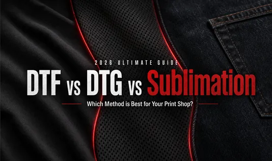 DTF vs DTG vs Sublimation: The Complete 2026 Comparison Guide for Garment Printers