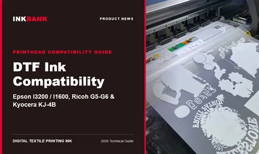 DTF Ink Compatibility: Epson I3200 / I1600, Ricoh G5-G6 & Kyocera KJ-4B