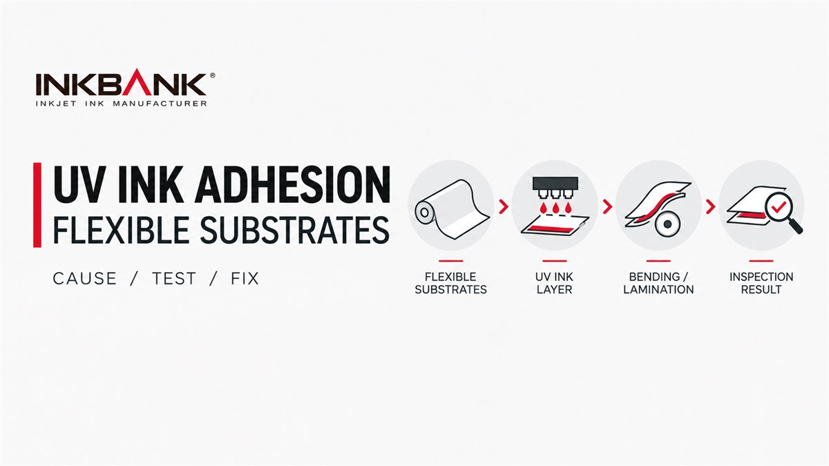 UV ink adhesion on flexible substrates diagram