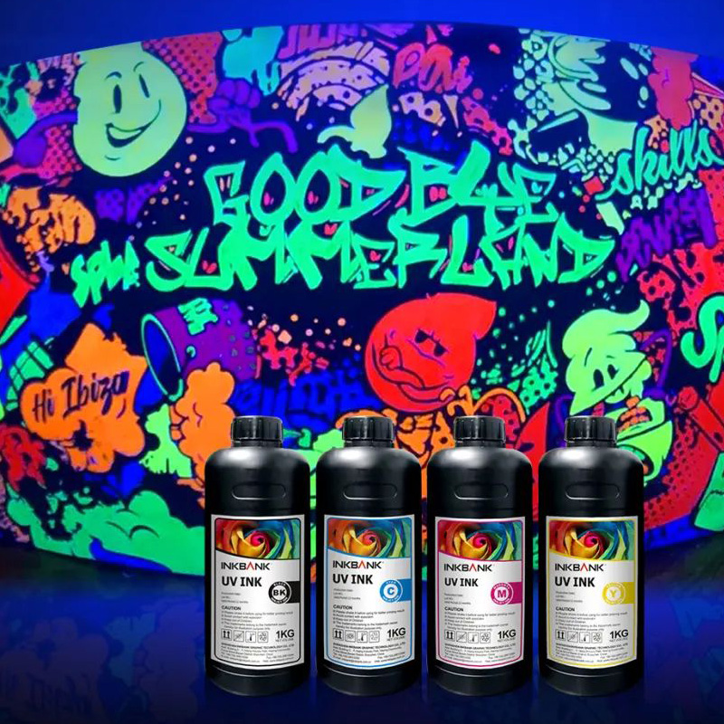 Create the brightest color in the night light!Fluorescent UV Ink!